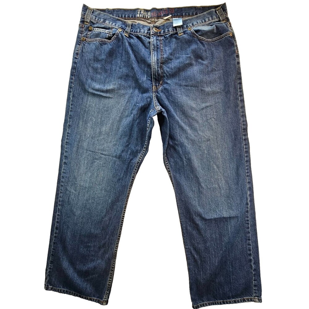 True Nation DXL Exclusive Relaxed Fit Jeans Light Wash 46x32 100% Cotton